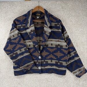 VTG David Paul New York Jacket M USA Southwest Boho Gypsy Cottage Core Cozy